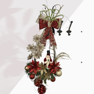 Adorno navideño dorado y verde