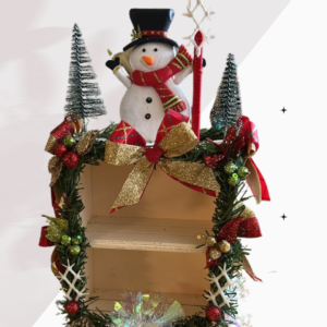 Arreglo decorativo muñeco de nieve